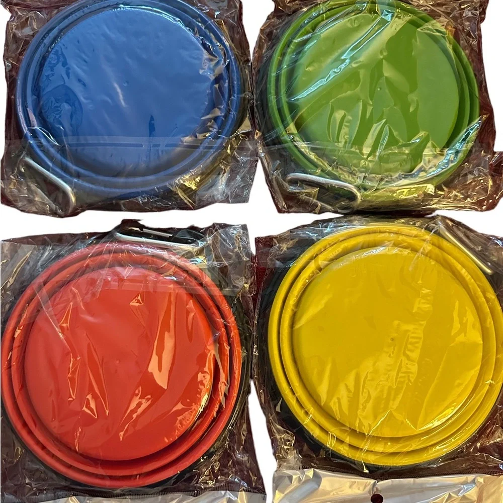 New in original package Collapsible 3 Pack Pet Bowl Large. Choose your colors